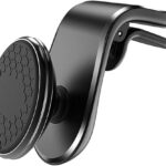 Magnetic car vent mount with strong magnet, 360?? rotation, universal cradle for all smartphones.