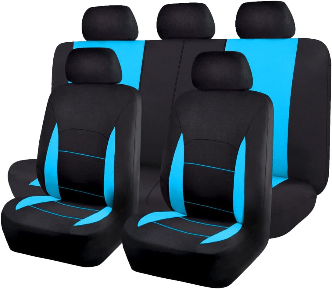 51UaPnoe87L._AC_SL1200_.jpg Set of 2 leather front car seat covers, universal fit for sedan SUV van, waterproof, airbag compatible. - Image 1