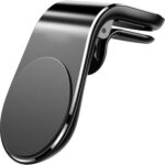 Universal air vent magnetic phone holder mount clip for cell phones and GPS.