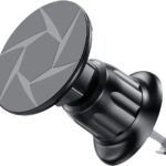 Magnetic car phone holder with 360?? rotation, fits RV, SUV, and truck air vents.