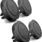 Set of 4 air vent magnetic car mounts, universal smartphone holder for all brands.