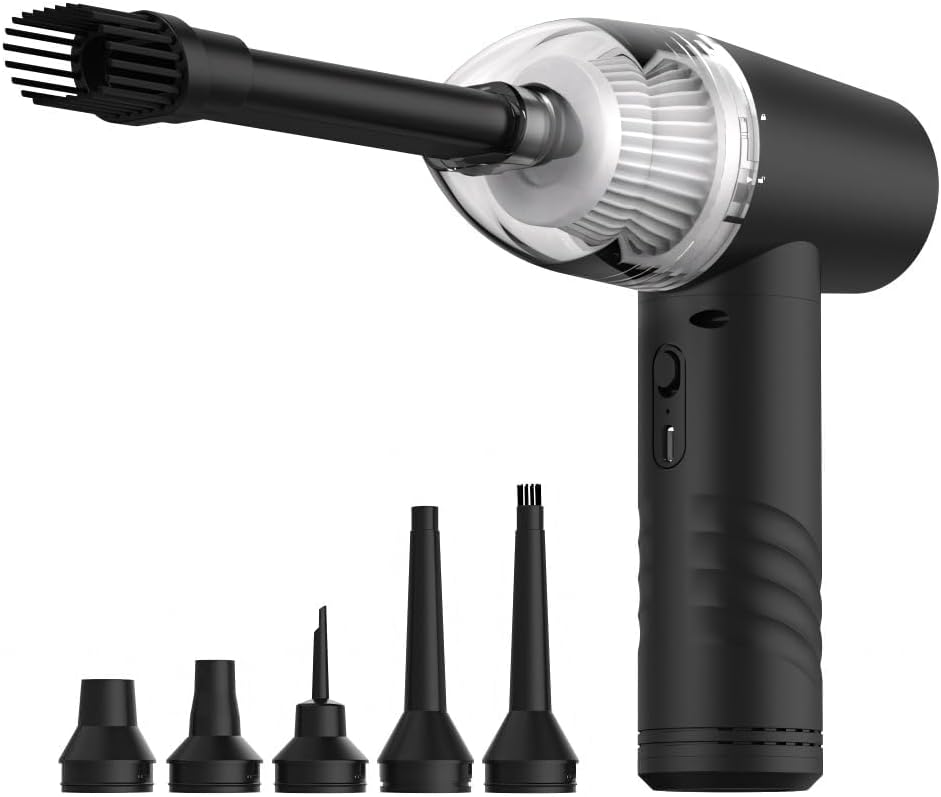 51s9dKy6gL._AC_SL1000_.jpg Handheld car vacuum with powerful suction, multi-nozzles, rechargeable wet and dry cleaning tool. - Image 1