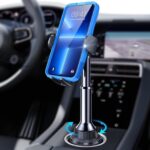 Cup holder phone mount with no-shake design, 360?? adjustable, fits 4-7 inch phones.
