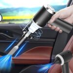 Cordless portable car vacuum with high power suction and blower, for car, home, office, pet.