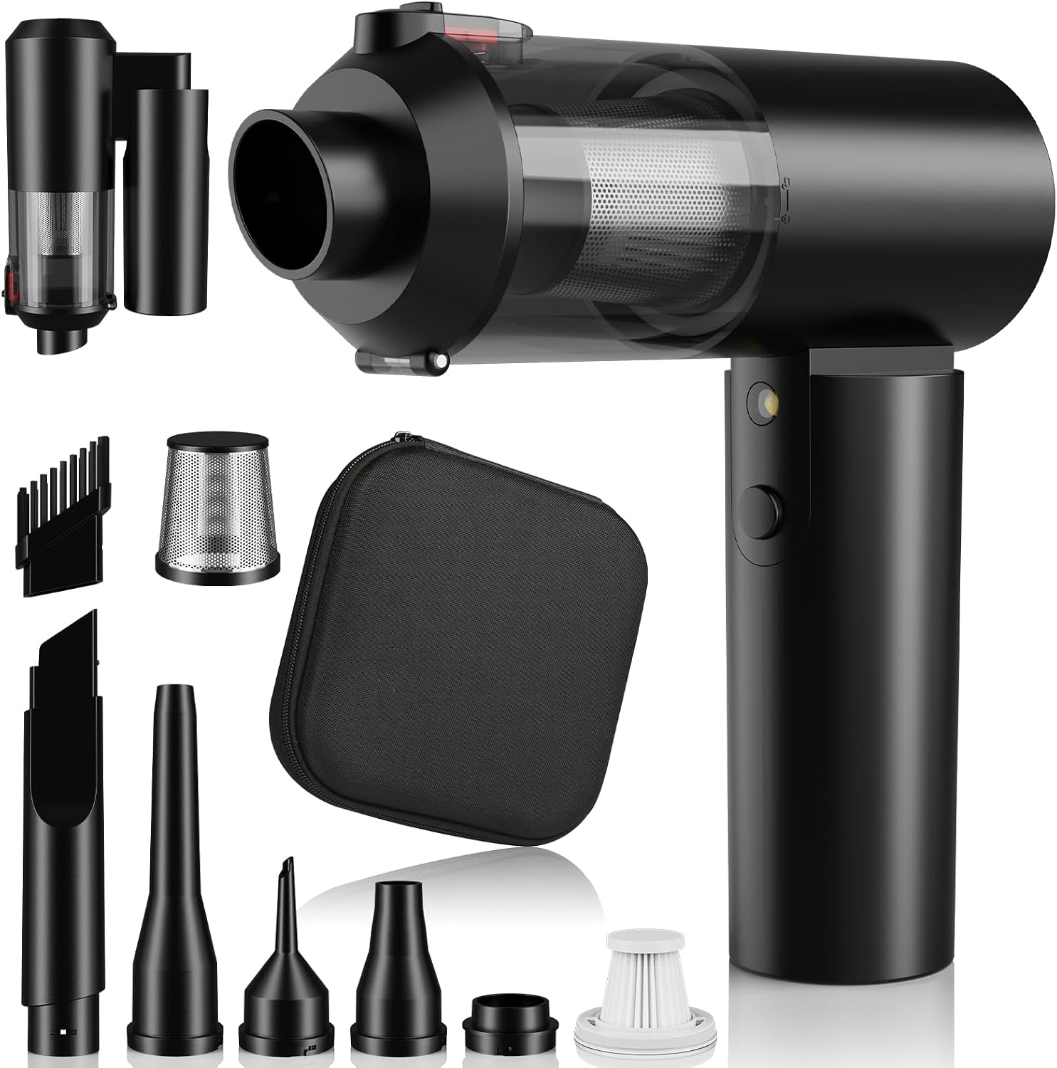 71Bw-3UmLAL._AC_SL1500_.jpg Multi-in-1 handheld vacuum with compressed air duster, cordless for car and home. - Image 1