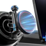 Strong magnetic car mount for all smartphone models including large and small versions.